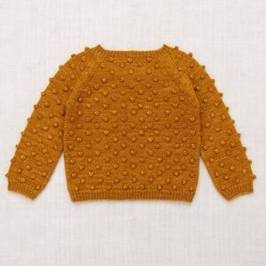 Misha and Puff Popcorn Sweater in Marigold size 2-3